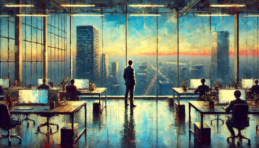 高層ビルの中のオフィスのイメージ画像